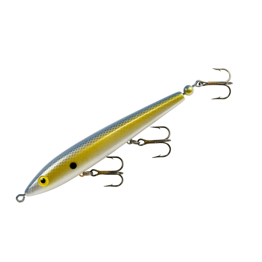 Cotton Cordell Tail Weighted Boy Howdy Topwater Fishing Lure, Clear Water Fishing Accessories, 4 1/2&quot;, 3/8 oz, Foxy Shad