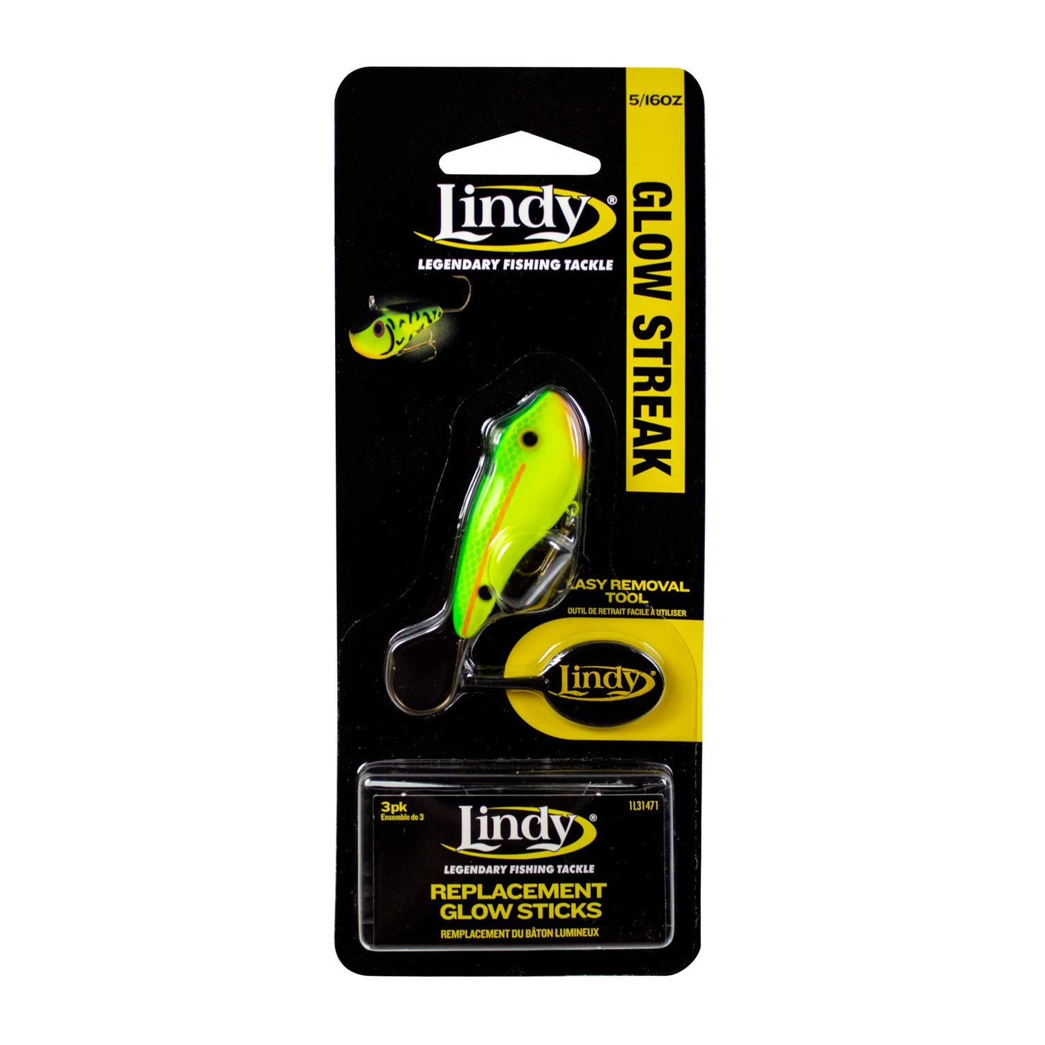 Lindy Fishing Tackle - Lindy Glow Streak-Taco Salad (LGSTK220) 5/16oz