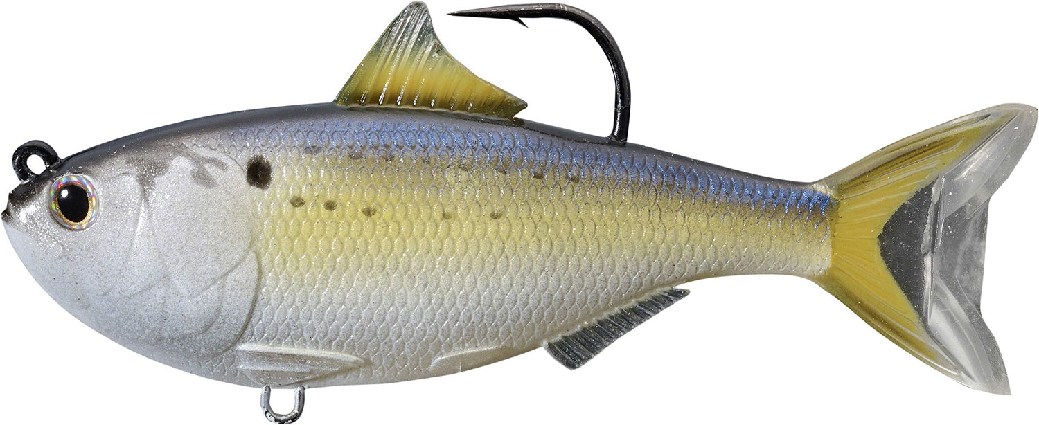 LIVE TARGET Fishing Tackle Lures Menhaden Swimbait | Natural, 3 1/2 in, 1/2 oz, Natural